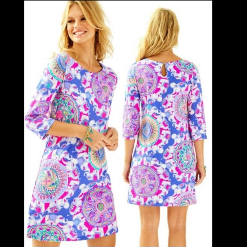 Lilly Pulitzer floral/elephant print dress!